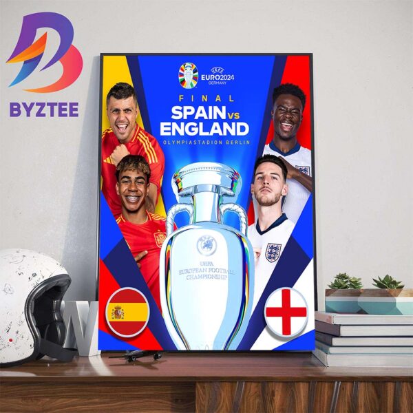 2024 UEFA Euro Final Is Set Spain Vs England At Olympiastadion Berlin Home Decorations Poster Canvas