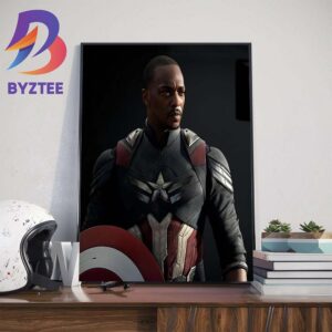Anthony Mackie As Captain America In Captain America Brave New World Wall Decor Poster Canvas