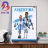 Argentina Headed 2024 Conmebol Copa America Finals Home Decorations Poster Canvas