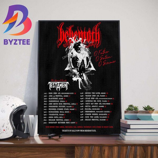 Behemoth O Father O Satan O Summer Official Poster Wall Decor Poster Canvas
