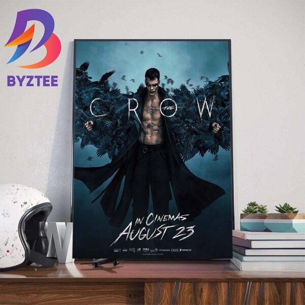Behold Bill Skarsgard As The Crow In Cinemas August 23 Wall Decor Poster Canvas