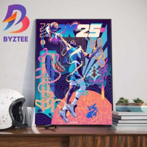 Boston Celtics Jayson Tatum Is NBA 2K25 On Cover Stars Home Decorations Poster Canvas