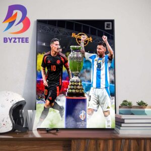 Colombia Vs Argentina In The 2024 Copa America Final Home Decorations Poster Canvas