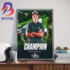 Congratulations To Xander Schauffele Is The Champions 2024 The Open Championship Home Decor Poster Canvas