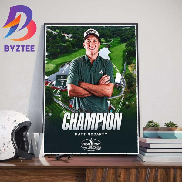 Congratulations To Ryan Burnett Is The Champions 2024 Price Cutter Charity Championship Home Decor Poster Canvas