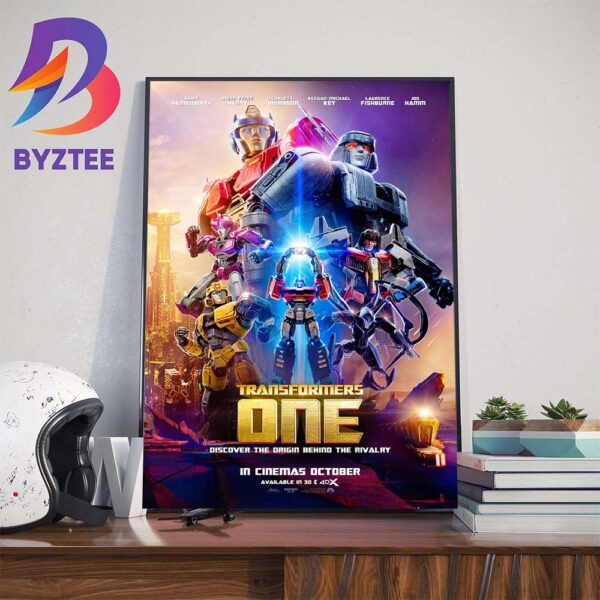 Discover The Origin Behind The Rivalry Transformers One Official Poster Home Decor Poster Canvas