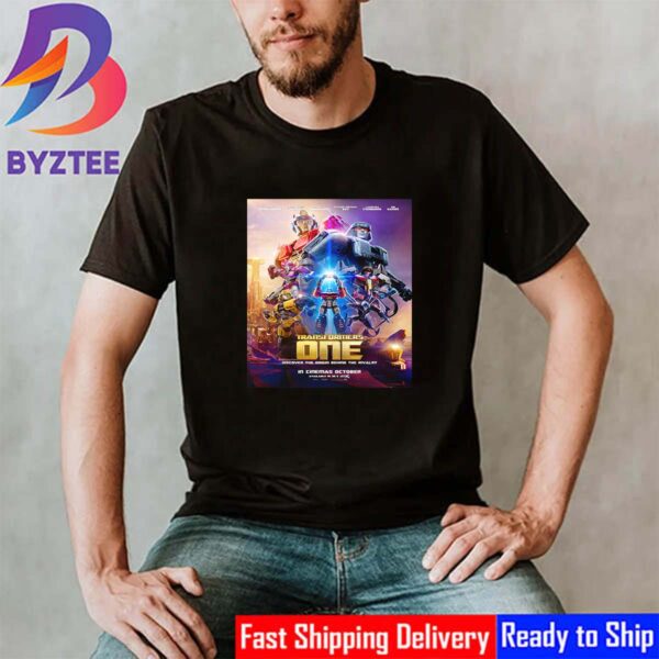 Discover The Origin Behind The Rivalry Transformers One Official Poster Unisex T-Shirt