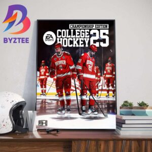 EA Sports College Hockey 25 Championship Edition Wall Decor Poster Canvas