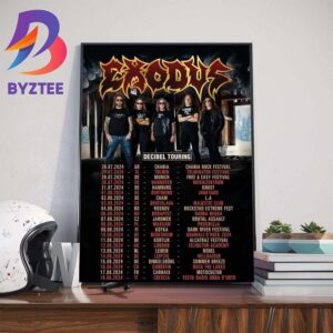 Exodus The Start Of 2024 European Tour Home Decor Poster Canvas