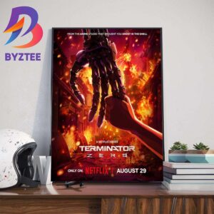 From The Anime Studio That Brought You Ghost In The Hell Terminator Zero Official Poster Wall Decor Poster Canvas