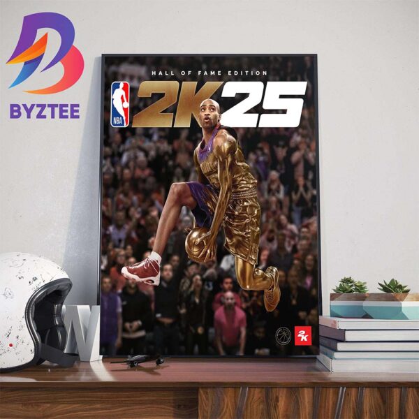 Half-Man Half-Amazing Hall Of Famer Vince Carter Is NBA 2K25 Hall Of Fame Edition On Cover Stars Home Decorations Poster Canvas