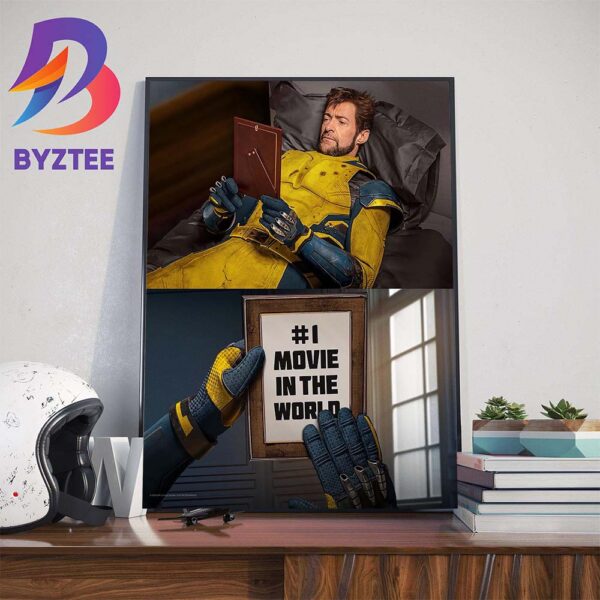 Hugh Jackman Poster Deadpool And Wolverine Top 1 Movie In The World Home Decor Poster Canvas