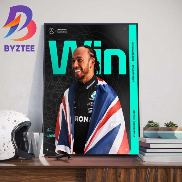 Incredible Lewis Hamilton Wins The British Grand Prix Home Decorations Poster Canvas