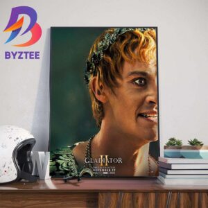 Joseph Quinn Is Emperor Geta In Gladiator II Movie Release Novenber 22nd 2024 Official Poster Home Decorations Poster Canvas