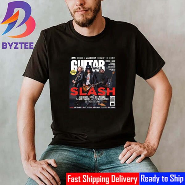 Lamb Of God And Mastodon Burn Up The Road Slash On Cover Guitar World September 2024 Classic T-Shirt