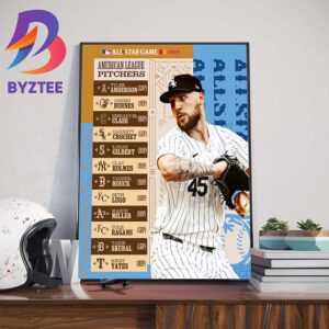 MLB All Star Game 2024 The American League All-Star Pitchers Wall Decor Poster Canvas