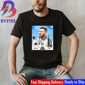 Messi And Argentina At 2024 Copa America One Win Away From Adding Another Trophy Unisex T-Shirt