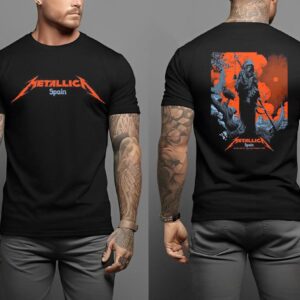 Metallica M72 World Tour M72 Madrid Limited Poster In The Pop-Up Shop Madrid Spain At Estadio Civitas Metropolitano On July 12th And 14th 2024 Two Sided Classic T-Shirt