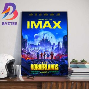 Official Imax Poster Borderlands In Theaters August 9th 2024 Home Decor Poster Canvas