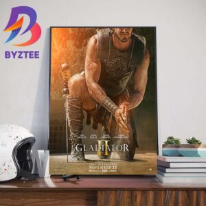 Official Poster Gladiator II Movie Release Novenber 22nd 2024 Home Decorations Poster Canvas