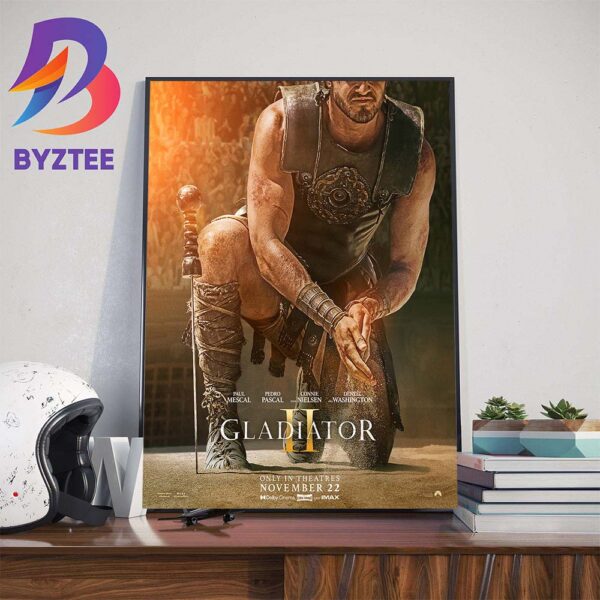 Official Poster Gladiator II Movie Release Novenber 22nd 2024 Home Decorations Poster Canvas