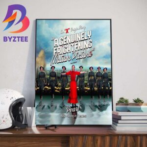 Official Poster Pearl Movie An X Origin Story A Genuinely Frightening Motion Picture The Wrap Wall Decor Poster Canvas