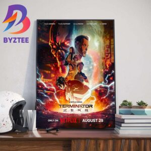 Official Poster Terminator Zero Releasing August 29th 2024 On Netflix Home Decor Poster Canvas