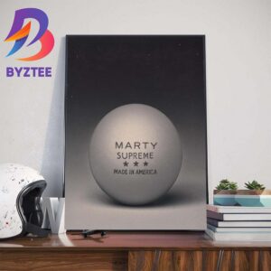 Official Teaser Poster Marty Supreme Of A24 And Josh Safdie With Starring Timothee Chalamet Wall Decor Poster Canvas