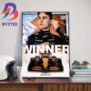 Oscar Piastri First Formula 1 Grand Prix Race Win At Hungarian GP Home Decor Poster Canvas