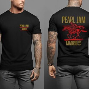 Pearl Jam Dark Matter Show Limited Merch Poster At Mad Cool Festival Madrid Spain July 11th 2024 Two Sided Classic T-Shirt