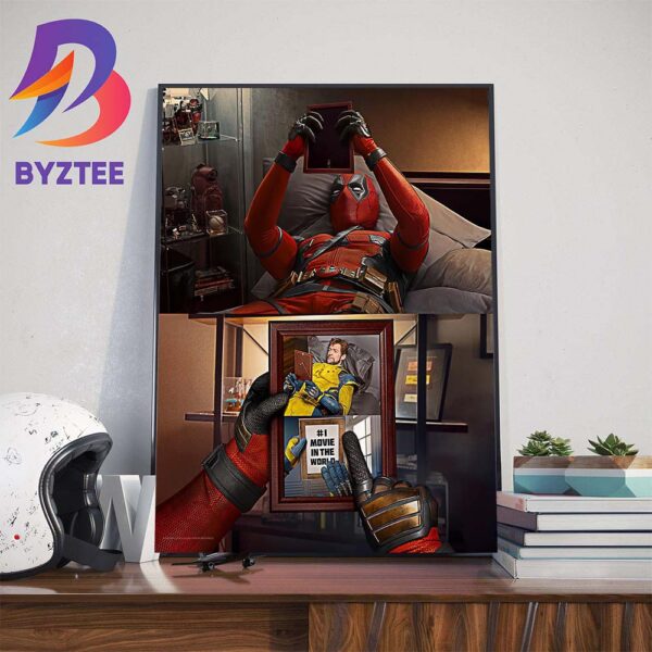 Ryan Reynolds Poster Deadpool And Wolverine Top 1 Movie In The World Home Decor Poster Canvas
