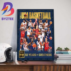 SLAM Presents The Gold Metal Editions USA Basketball Special Collector’s Issue 50 Years Of Greatness Wall Decor Poster Canvas