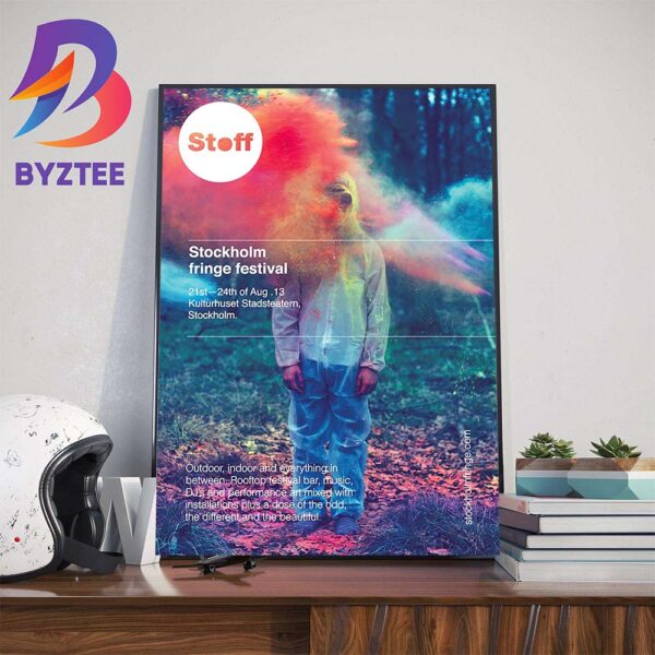 STOFF Stockholm Fringe Festival 21st-24th Of August 2024 Wall Decor Poster Canvas