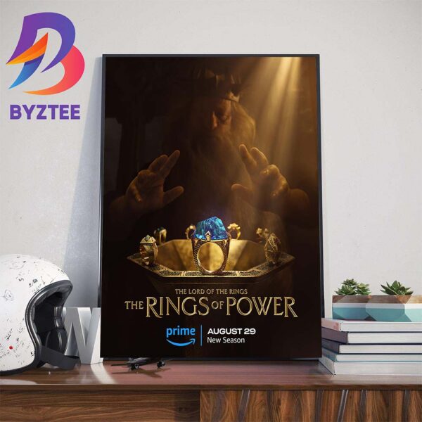 Seven Rings For The Dwarf Lords The Lord Of The Rings The Rings Of Power On Prime Official Poster Home Decor Poster Canvas