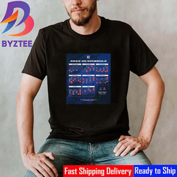 The 2024-2025 New York Rangers Schedule Is Released Classic T-Shirt
