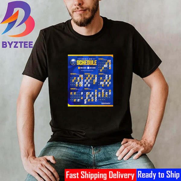 The 2024-25 Buffalo Sabres Schedule Is Released Classic T-Shirt
