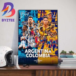 The Grand Final Of The Conmebol Copa America USA 2024 Is Set Argentina Vs Colombia Home Decorations Poster Canvas