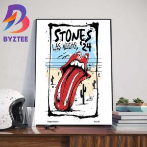 The Rolling Stones The Stones Tour 24 Play At Allegiant Stadium Las Vegas Nevada May 11st 2024 Home Decor Poster Canvas