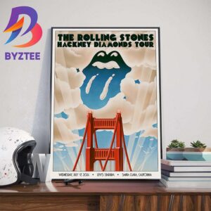 The Rolling Stones The Stones Tour 24 x Hackney Diamonds Tour Play At Levi?s Stadium Santa Clara California July 17th 2024 Home Decor Poster Canvas