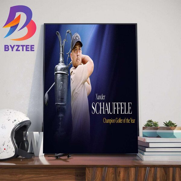 Xander Schauffele Is The Champion Golfer Of The Year Home Decor Poster Canvas