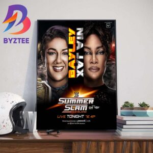 Bayley Vs Nia Jax At WWE SummerSlam Cleveland 2024 Home Decorations Poster Canvas