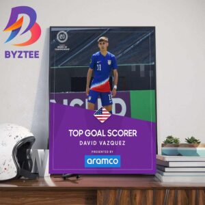 Congratulations To David Vazquez Is The Top Goal Scorer Of The Concacaf U20 Championship Home Decorations Poster Canvas