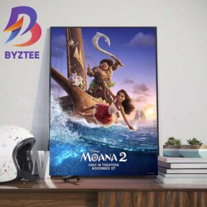 Disney Moana 2 Official Poster Wall Decor Poster Canvas