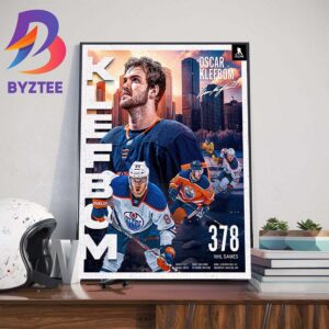 Edmonton Oilers Oscar Klefbom Announces Retirement After 378 NHL Games Home Decor Poster Canvas