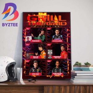 Formula 1 Grill The Grid Summer Break Edition Home Decorations Poster Canvas