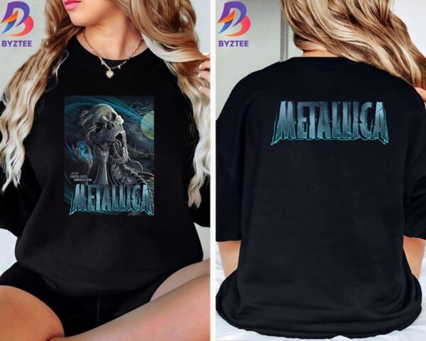 Metallica World Tour M72 North America Tour 2024 Tonight Day 1 For M72 Edmonton At Commonwealth Stadium Edmonton Alberta CA August 23rd 2024 Two Sides Classic T-Shirt