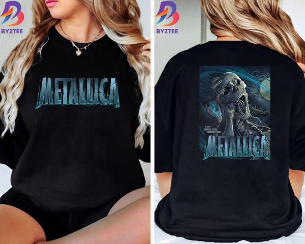 Metallica World Tour M72 North America Tour 2024 Tonight Day 1 For M72 Edmonton At Commonwealth Stadium Edmonton Alberta CA August 23rd 2024 Two Sides Unisex T-Shirt