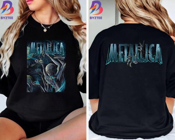 Metallica World Tour M72 North America Tour 2024 Tonight Day 2 For M72 Edmonton At Commonwealth Stadium Edmonton Alberta CA August 25th 2024 Two Sides Classic T-Shirt