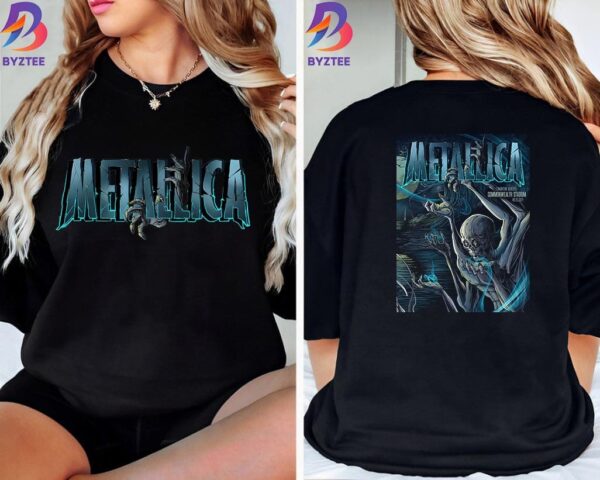 Metallica World Tour M72 North America Tour 2024 Tonight Day 2 For M72 Edmonton At Commonwealth Stadium Edmonton Alberta CA August 25th 2024 Two Sides Unisex T-Shirt