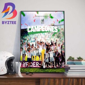 Mexico Campeones Campeonato de Concacaf Sub-20 Home Decorations Poster Canvas